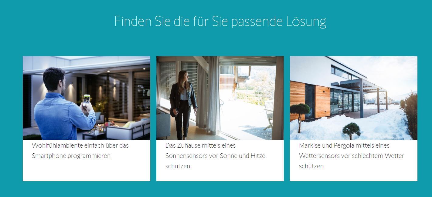 Somfy Smart-Home-Übersicht