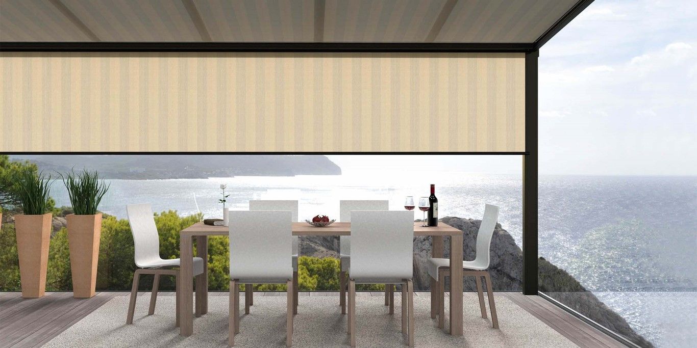 Terrassenmarkise Ancona mit Vario-Volant